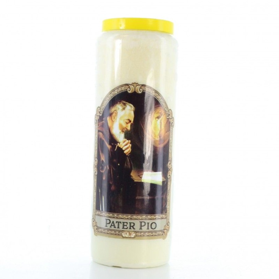 Palais du Rosaire Bougie Neuvaine | Bougie Neuvaine De Padre Pio 17,5Cm