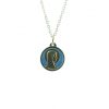 Palais du Rosaire Collier Fantaisie | Parure En Metal Dore Avec Medaille Vierge De Profil 21 Mm
