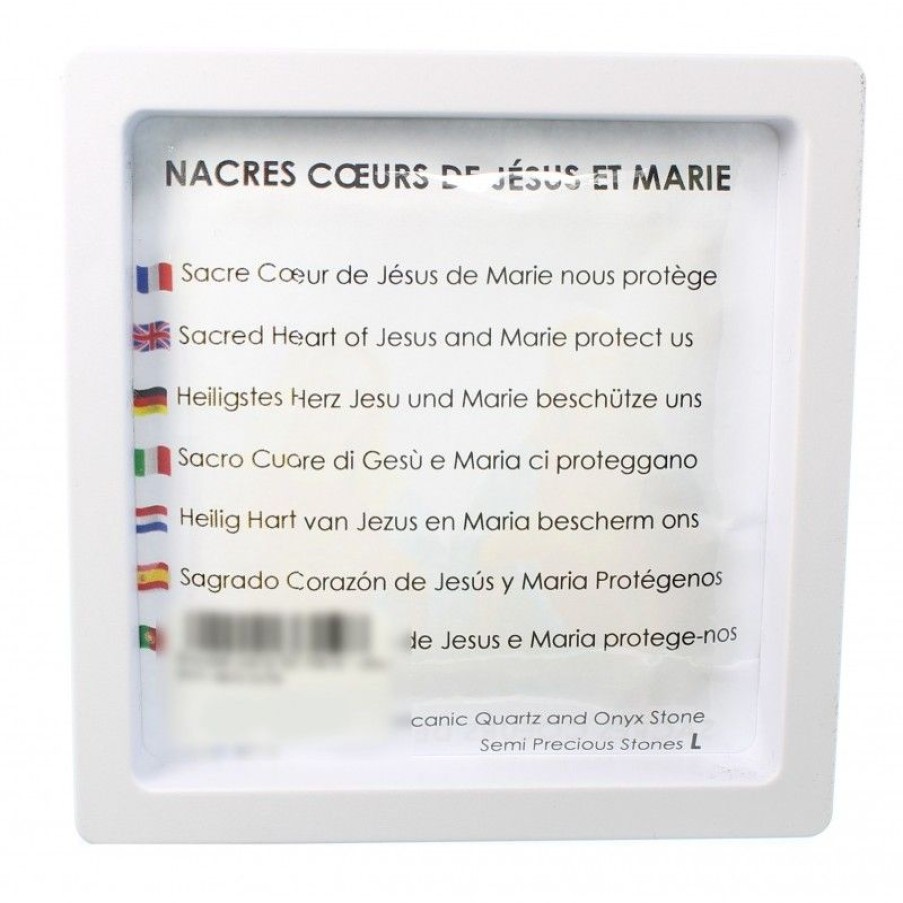 Palais du Rosaire Bracelet Fantaisie | Bracelet Du Sacre Coeur De Jesus Et Marie En Pierre Avec Sa Boite