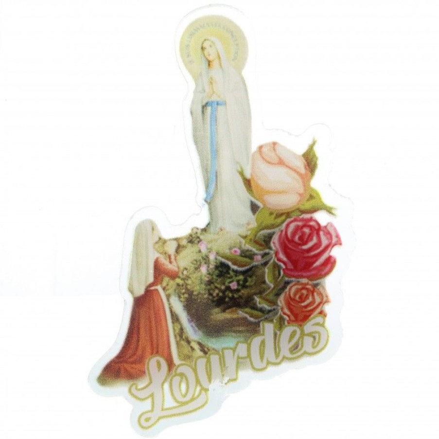 Palais du Rosaire Magnet | Magnet De L'Apparition De Lourdes En Plexiglas