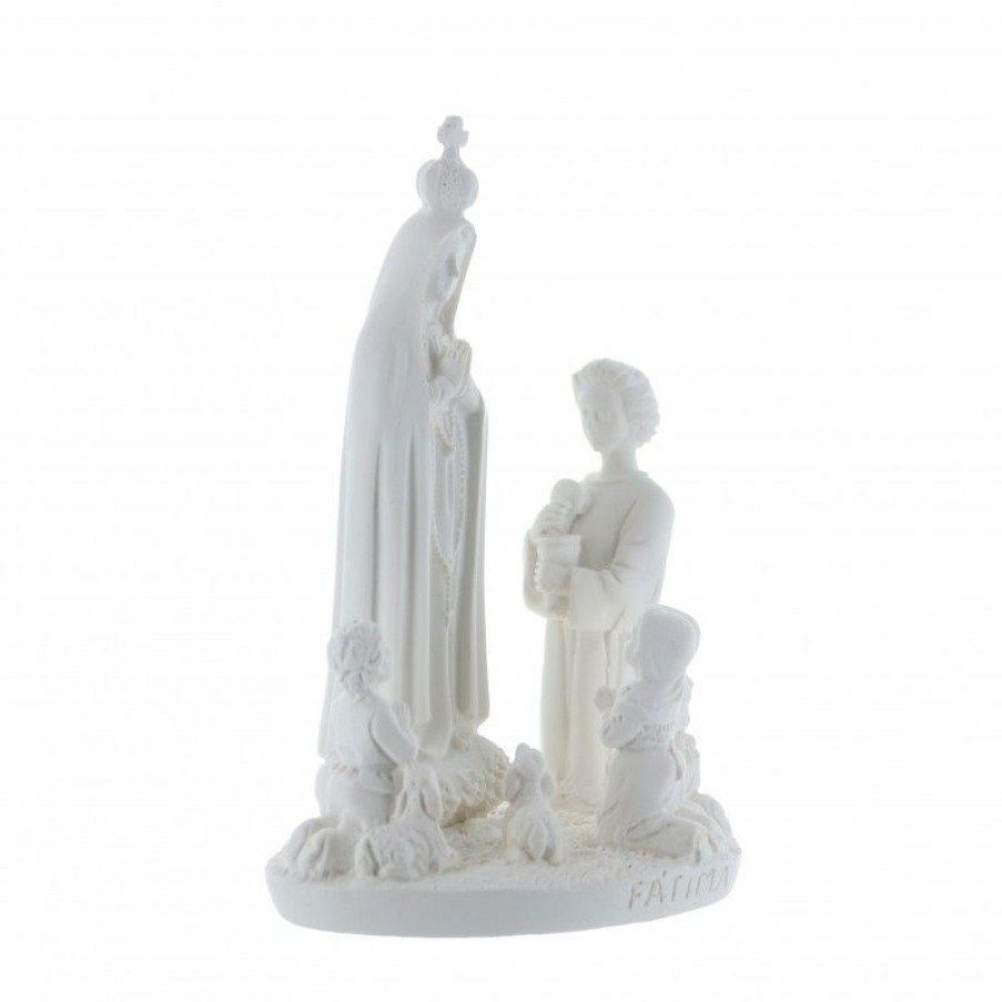 Palais du Rosaire Statue Vierge De Fatima | Statue De L'Apparition De Fatima En Resine Blanche 12Cm