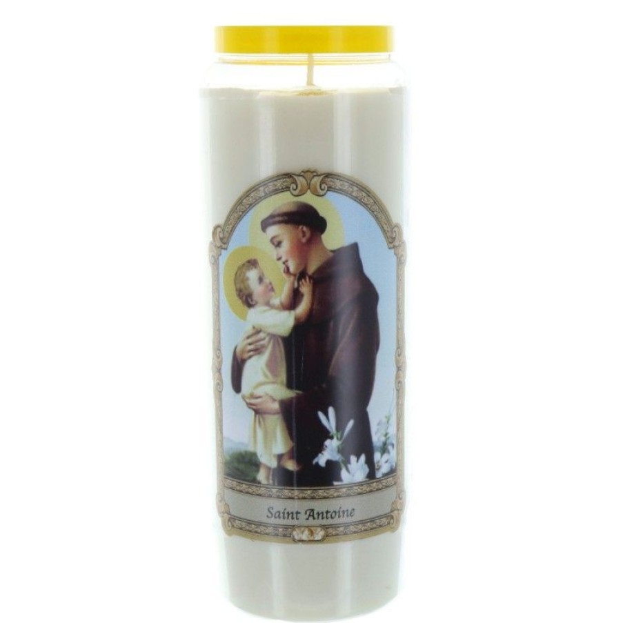 Palais du Rosaire Bougie Neuvaine | Lot De 6 Bougies Neuvaine De Saint Antoine 17,5Cm
