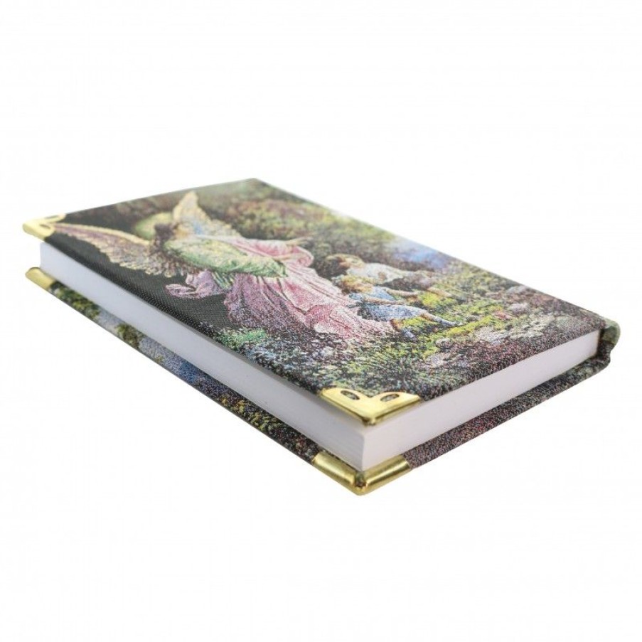 Palais du Rosaire Livre De Priere | Bloc Notes Ange Gardien Avec Couverture En Tissu Brode De Fil Dore