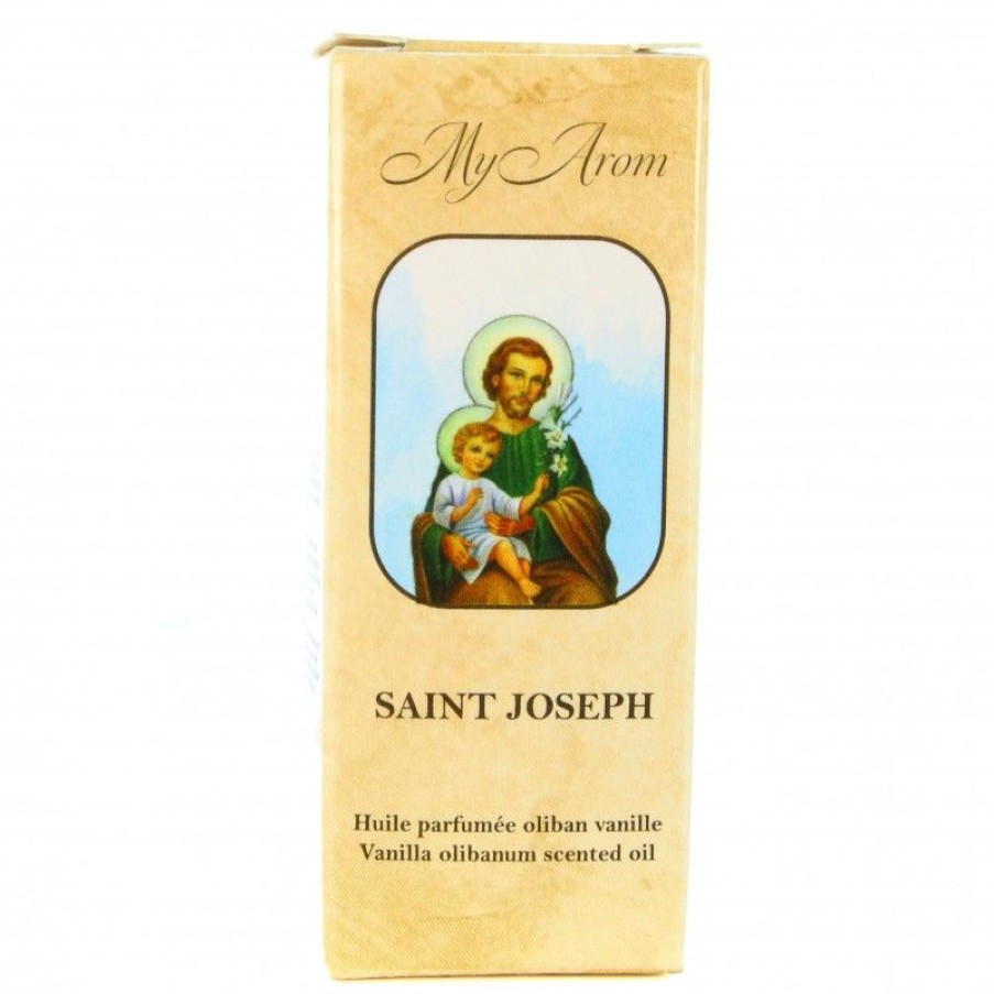 Palais du Rosaire Huile Religieuse | Huile Essentielle Religieuse De Saint Joseph, Parfum Oliban Vanille 10Ml