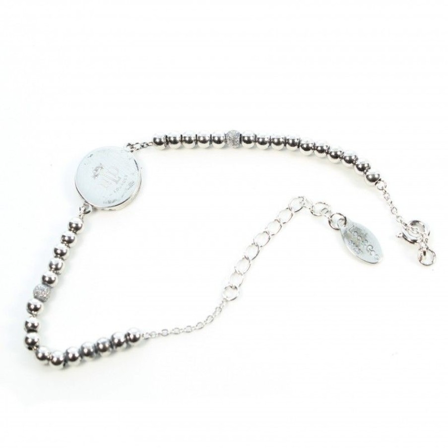 Palais du Rosaire Bracelet Dizainier | Bracelet Dizainier En Argent Avec Medaille De La Vierge Bleue Et Strass